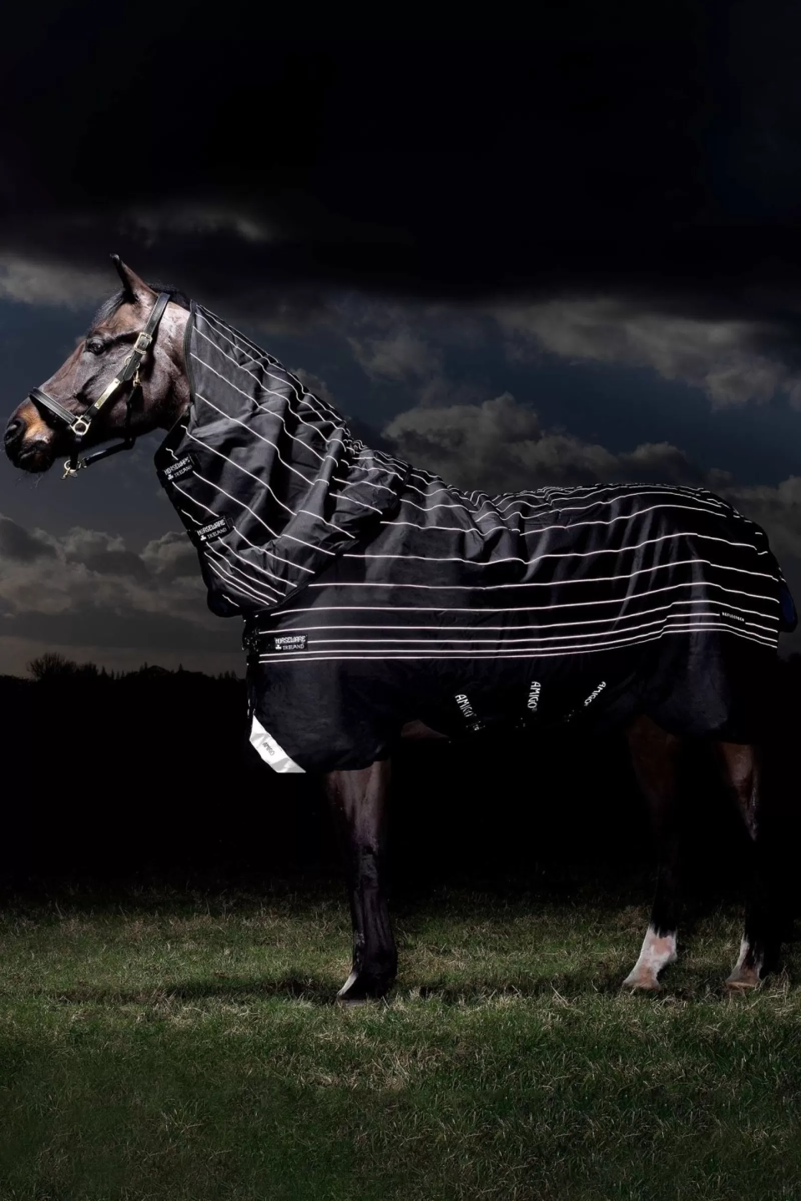 horseware Derka Padokowa Amigo Bravo 12 Reflective Plus Z Odpinanym Kapturem, 250G