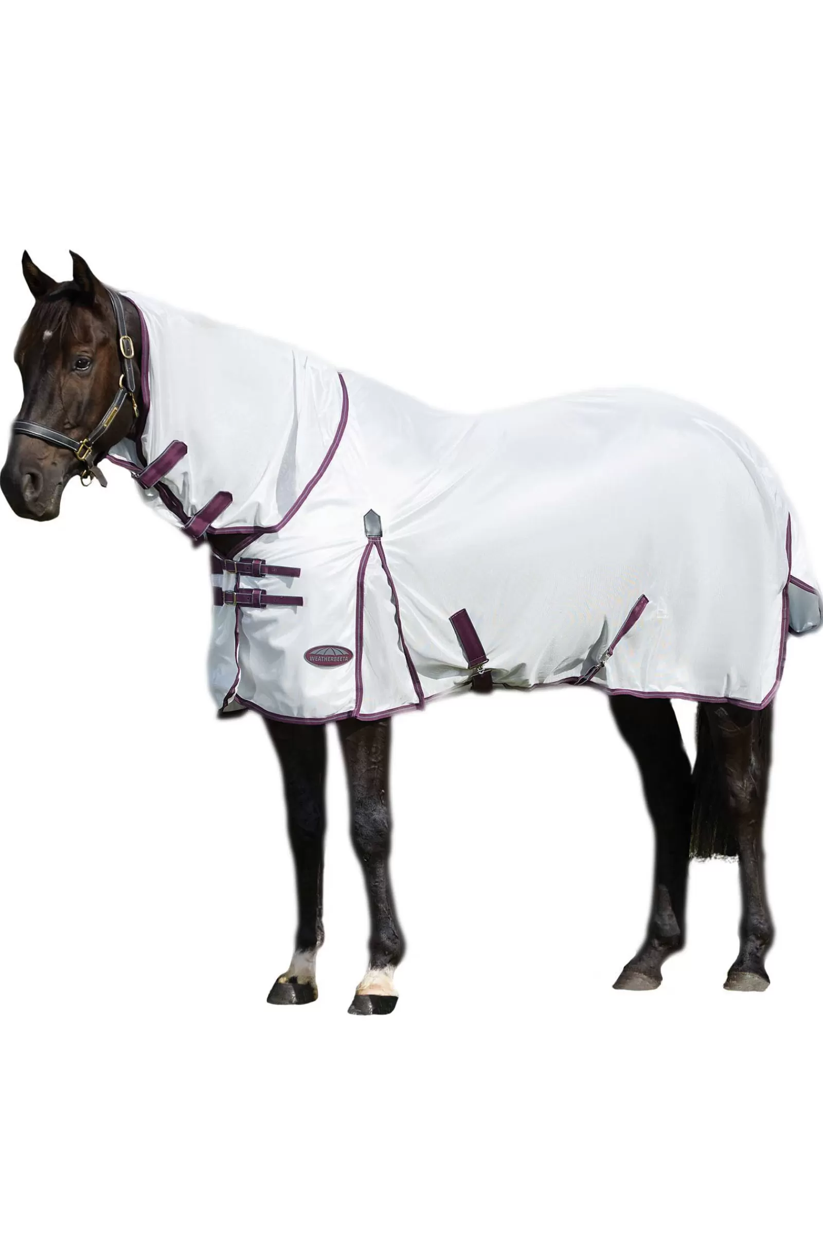 weatherbeeta Derka Siatkowa Z Kapturem Comfitec Essential Mesh Ii Combo Neck White/Dark Red Sale