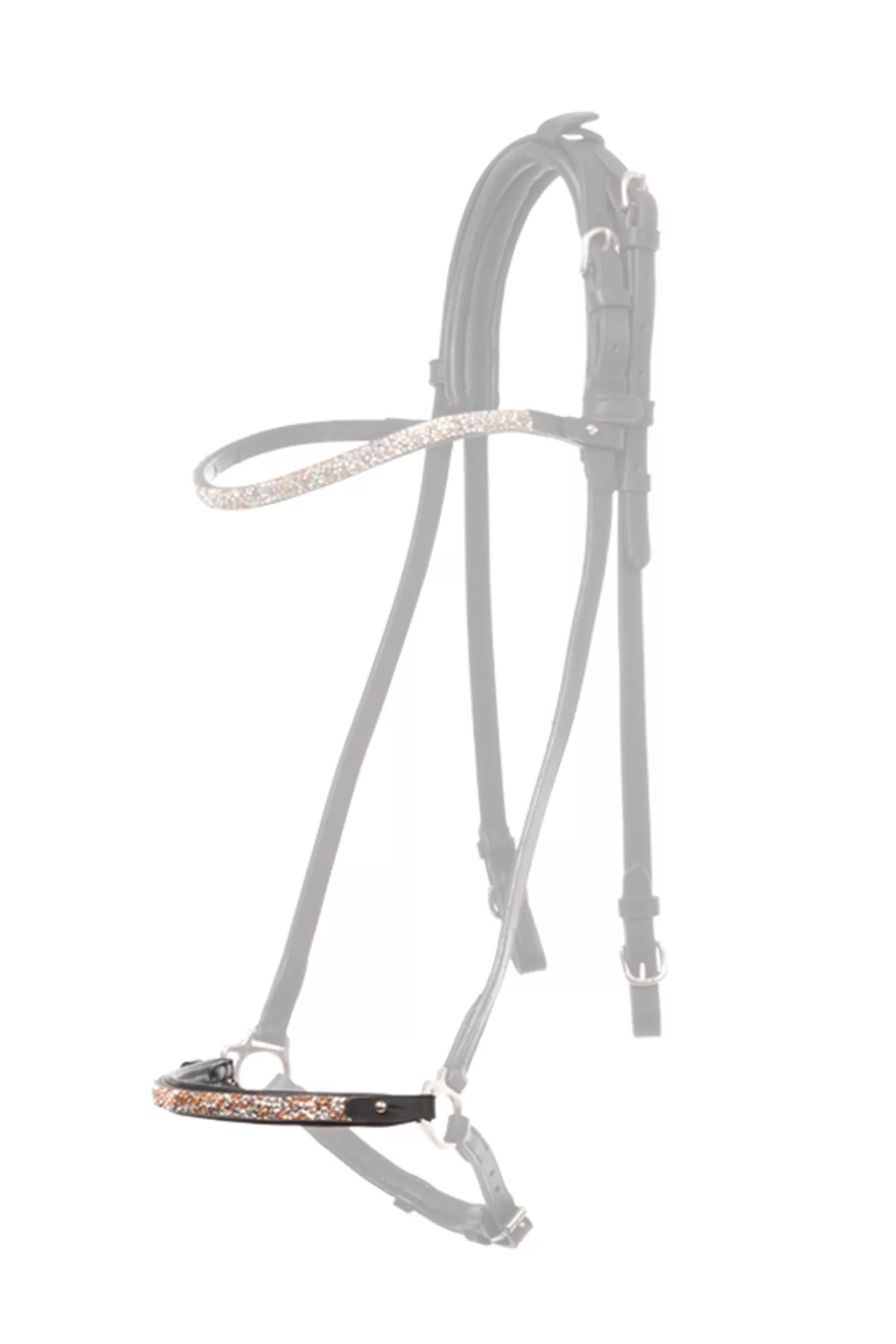 kavalkade Ferskja Dropped Noseband Piece For Kjartan Icelandic Bridle Black/Pink Cheap