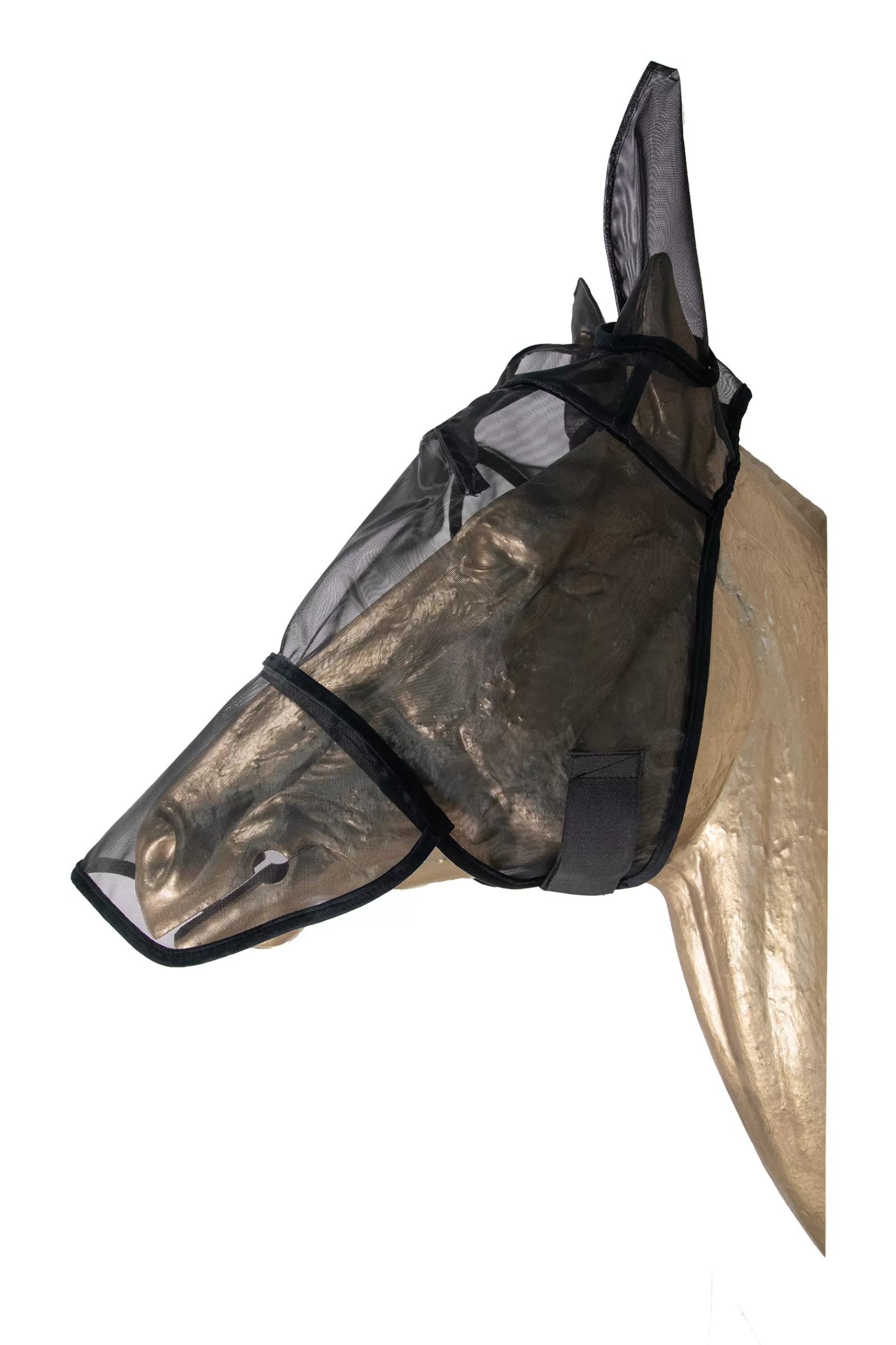 kentucky Horsewear Classic Maska Przeciwko Owadom Z Czescia Nauszna I Ochrona Nosa Black Discount