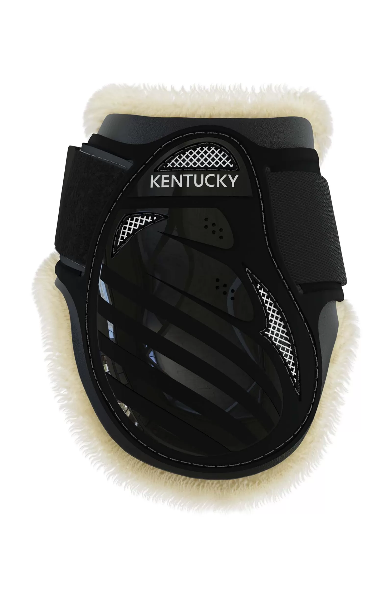 kentucky Horsewear Ochraniacze Z Weganskim Futerkiem Dla Mlodych Koni Black New
