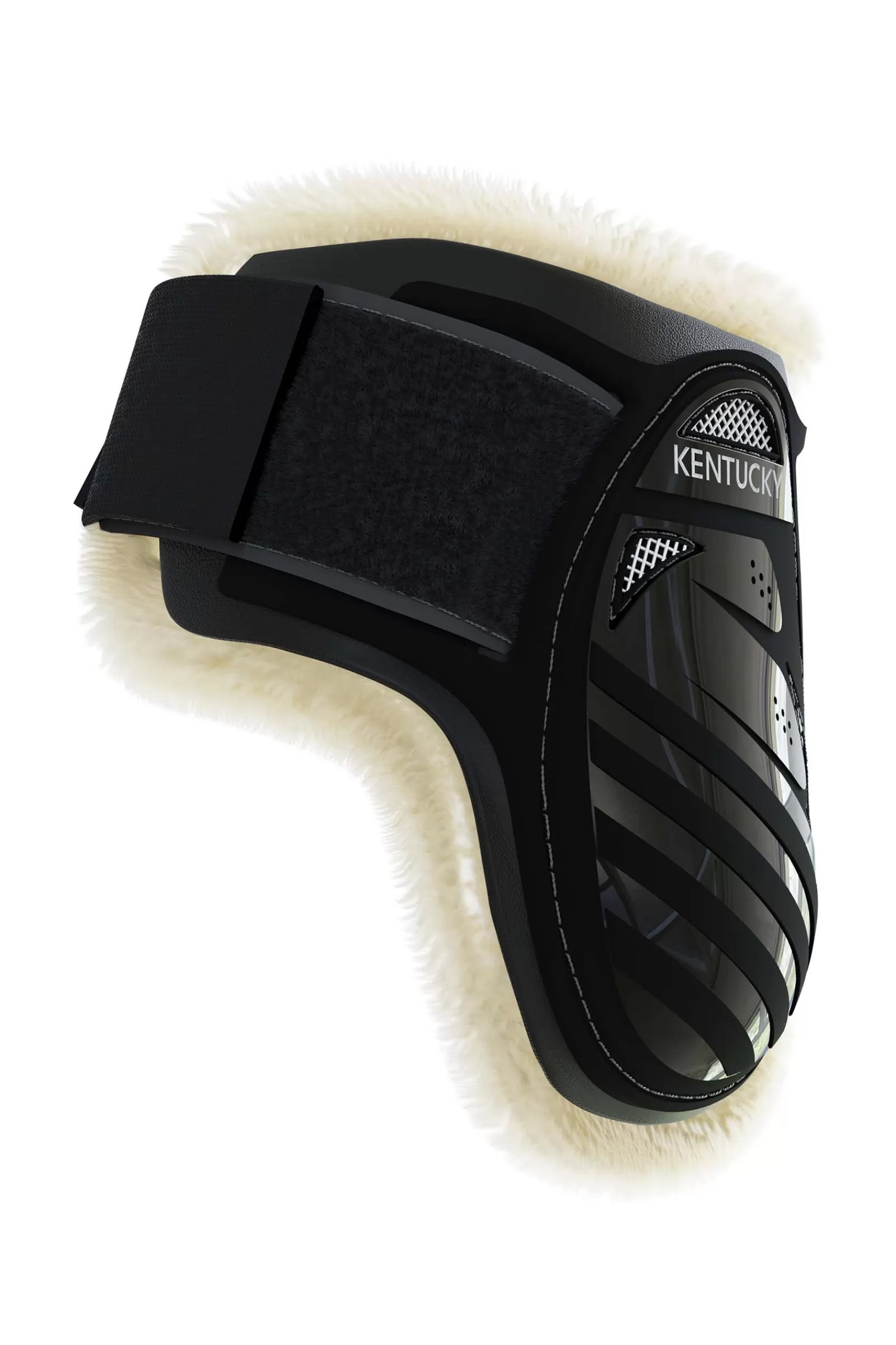 kentucky Horsewear Ochraniacze Z Weganskim Futerkiem Dla Mlodych Koni Black New