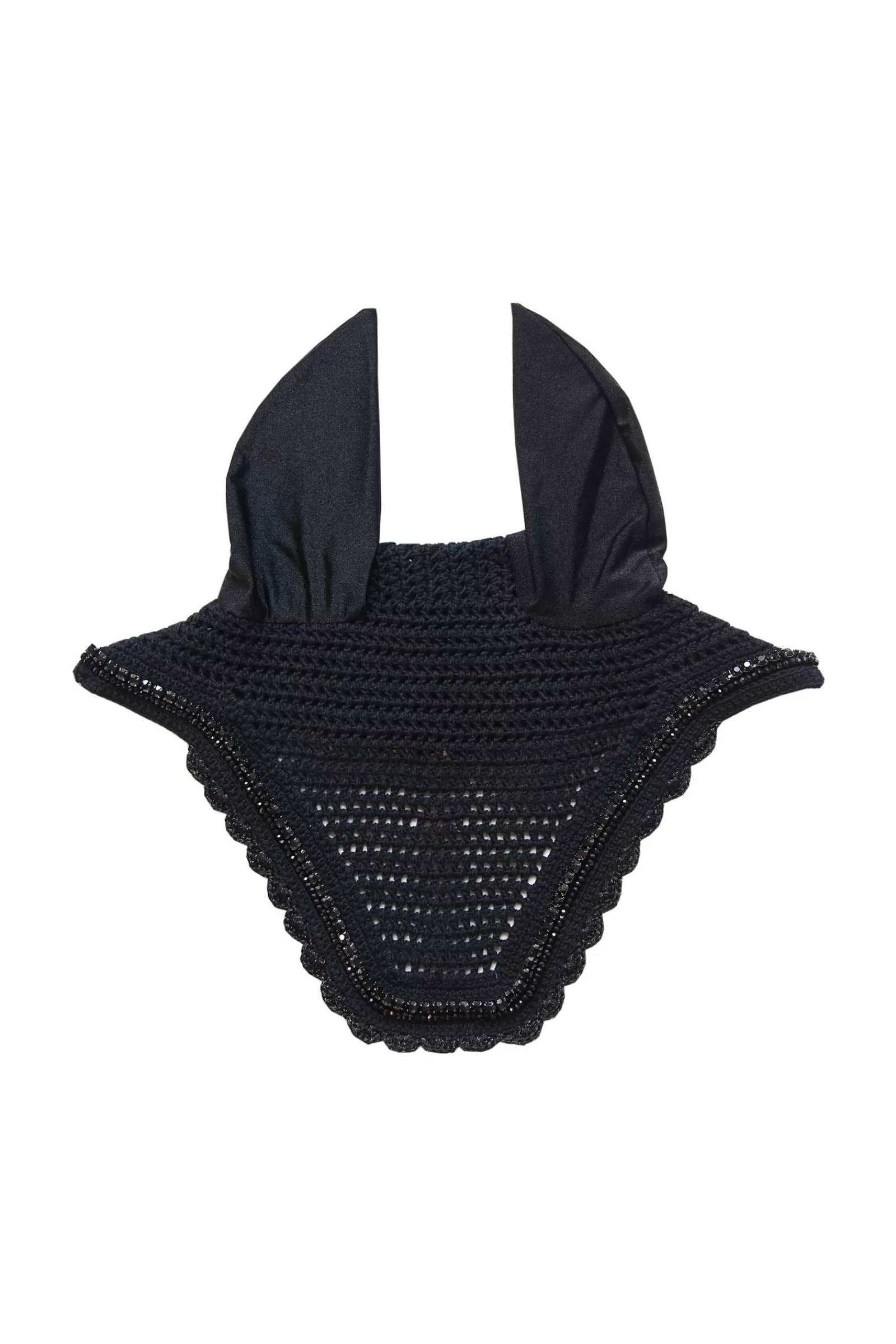 kentucky Nauszniki Wyciszajace, Z Cyrkoniami I Perelkami Horsewear Fly Veil Stone & Pearl Soundless Black Discount