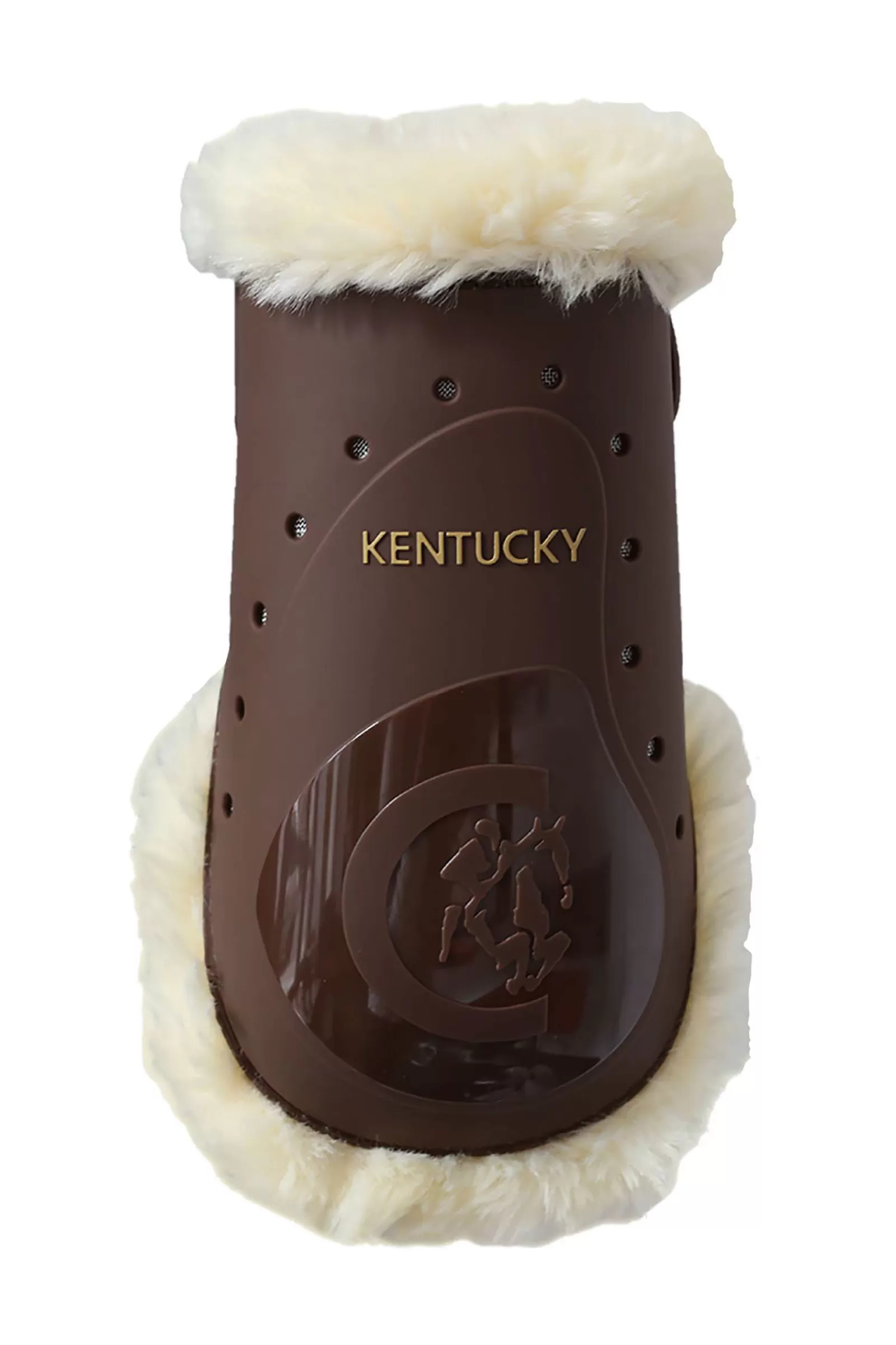 kentucky Ochraniacze Tylne Z Futrem Owczym Horsewear Sheepskin Fetlock Brown Cheap