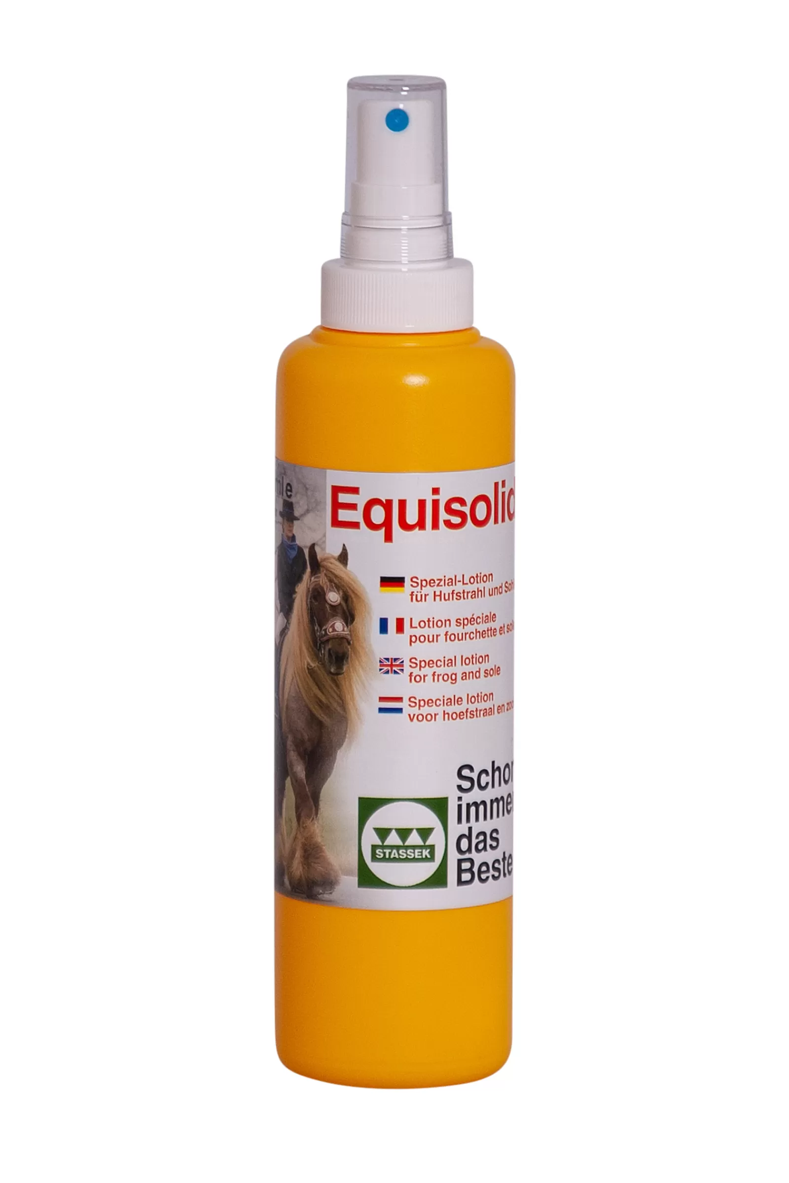 stassek Equisolid Frog And Sole Lotion With Sprayer, 250 Ml Yellow/Brown Store