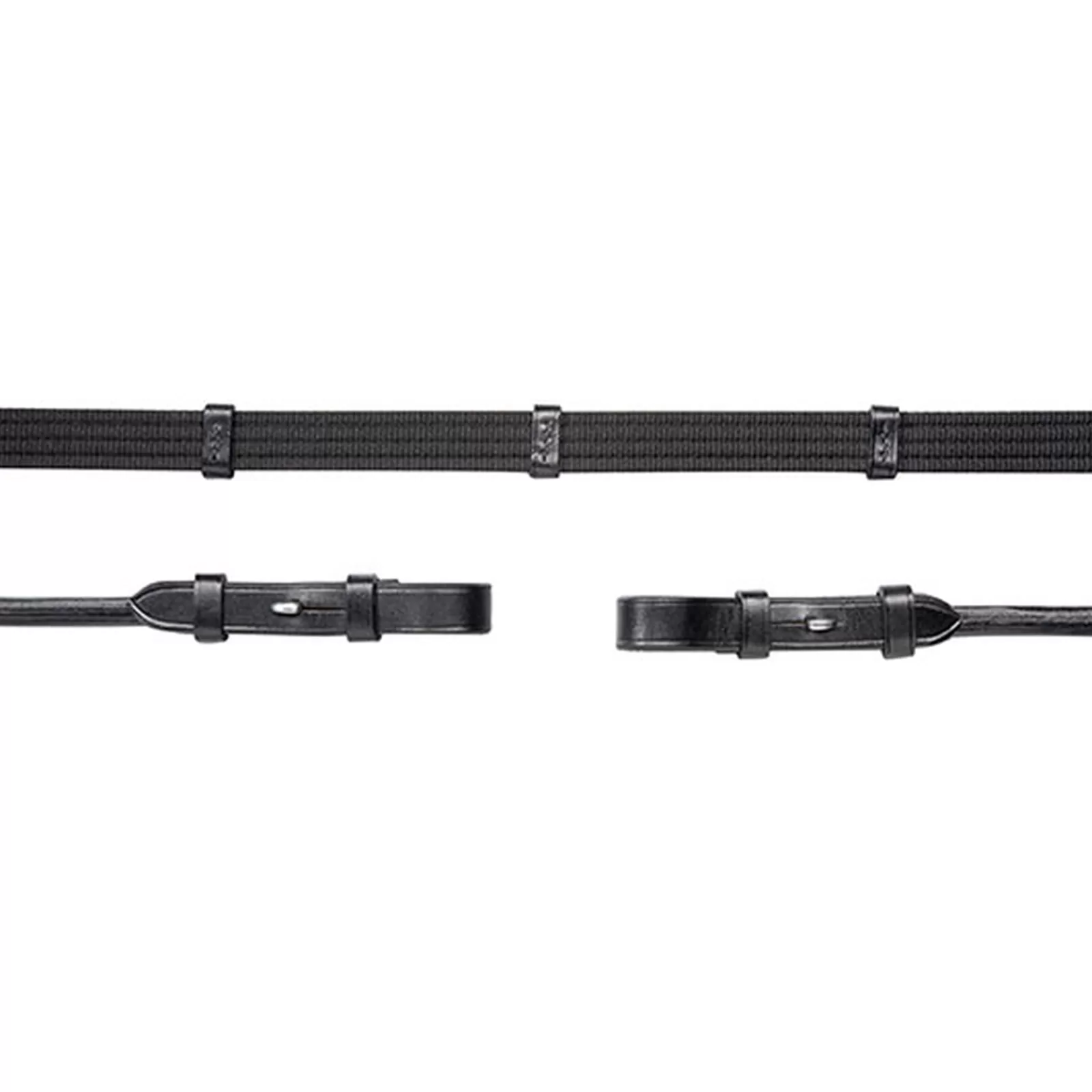 schockemohle Wodze Parciane Warendorf, Z 8 Stoperami, Z Petla Warendorf Black/Silver Discount